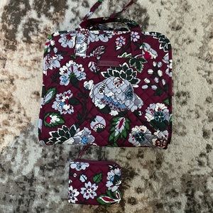 Vera Bradley Hanging Travel Organizer and Coin wallet set